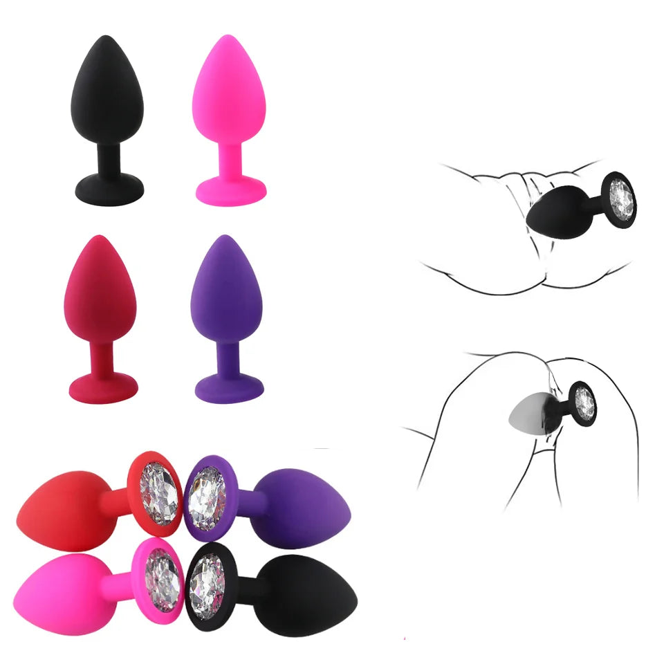 Soft Silicone Anal Butt Plug Men Prostate Massager Adult Gay Products Ass Stuffed Anal Trainer Unisex Sex Toys for Couples Goods