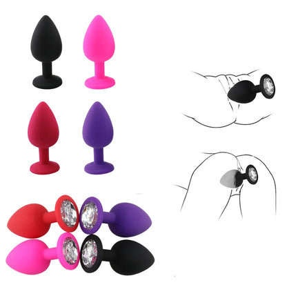 Soft Silicone Anal Butt Plug Men Prostate Massager Adult Gay Products Ass Stuffed Anal Trainer Unisex Sex Toys for Couples Goods