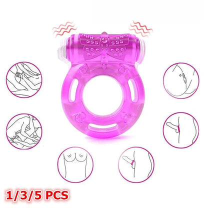 Vibrating Dildos Stimulator Strong Penis Rings Erect Cock ring