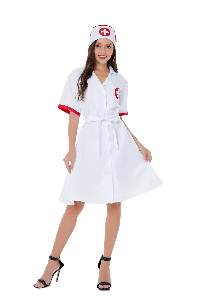 3Pcs/Set Sexy Lingerie Nurse Uniform Outfit