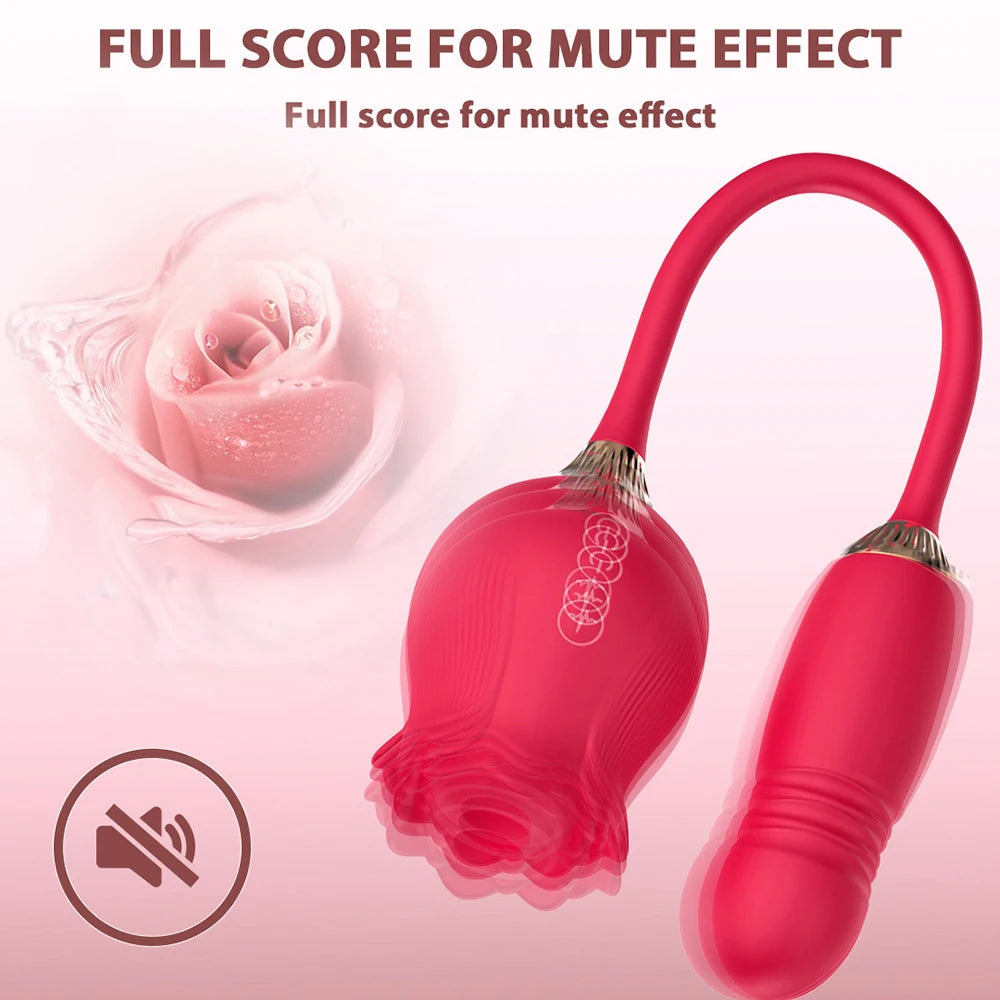 Rose Dildo Sucking Vibrator for Women