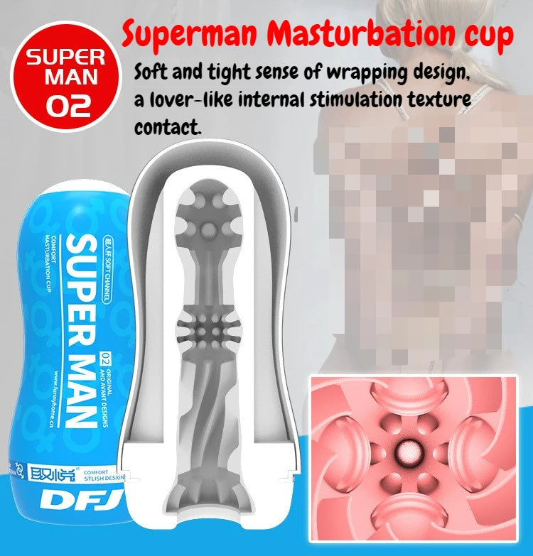 Male Masturbator Cup Pocket Vagina Pussy Penile Exercise Adult Sex Toys 6 Styles Blowjob Sucking Men's Mastubators Sex Machines