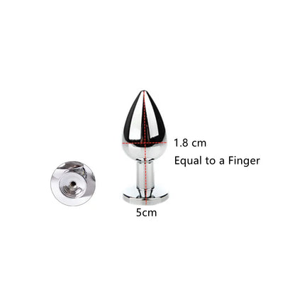 Exotic Anus Plug Toys with Separable Fox Tail Metal Butt Plug