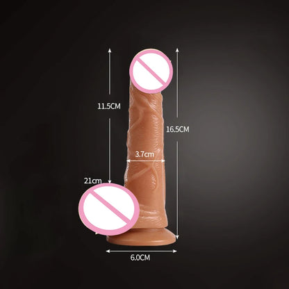 JIUUY Realistic Dildo With Suction Cup Huge Jelly Fake Dick Big Penis Dildos Sex Toys for Woman Men Anal Butt Plug Adult Erotic