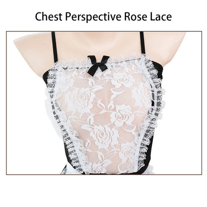 Sexy Open Costume Transparent Bra Women Lingerie Set Cosplay Dress Sex Underwear Uniforms Erotic Thongs Costumes For Hot Girls