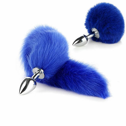 Exotic Anus Plug Toys with Separable Fox Tail Metal Butt Plug