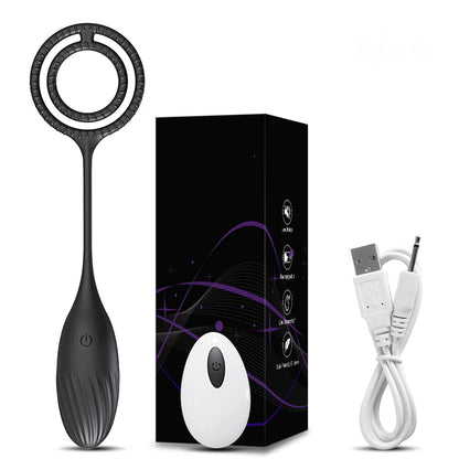 Prostate Massager With Cockring Vibrating Butt Plug