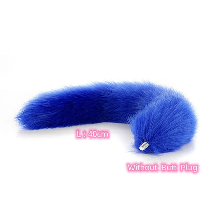 Exotic Anus Plug Toys with Separable Fox Tail Metal Butt Plug