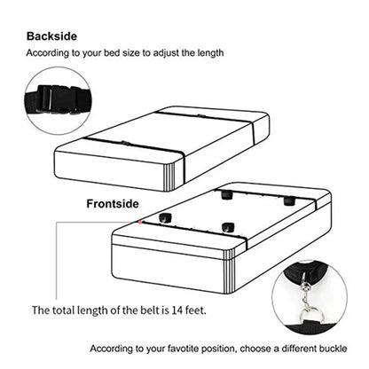 BDSM Adjustable Straps Bed Restraints Sex Bondage Kit For Couple Handcuffs Ankle Cuffs With Bondage Set SM Adult Games Sex Toys