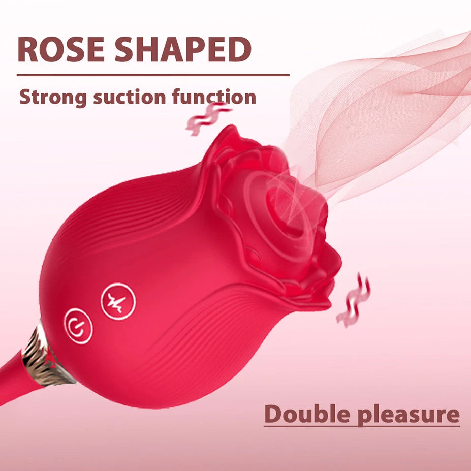 Rose Dildo Sucking Vibrator for Women