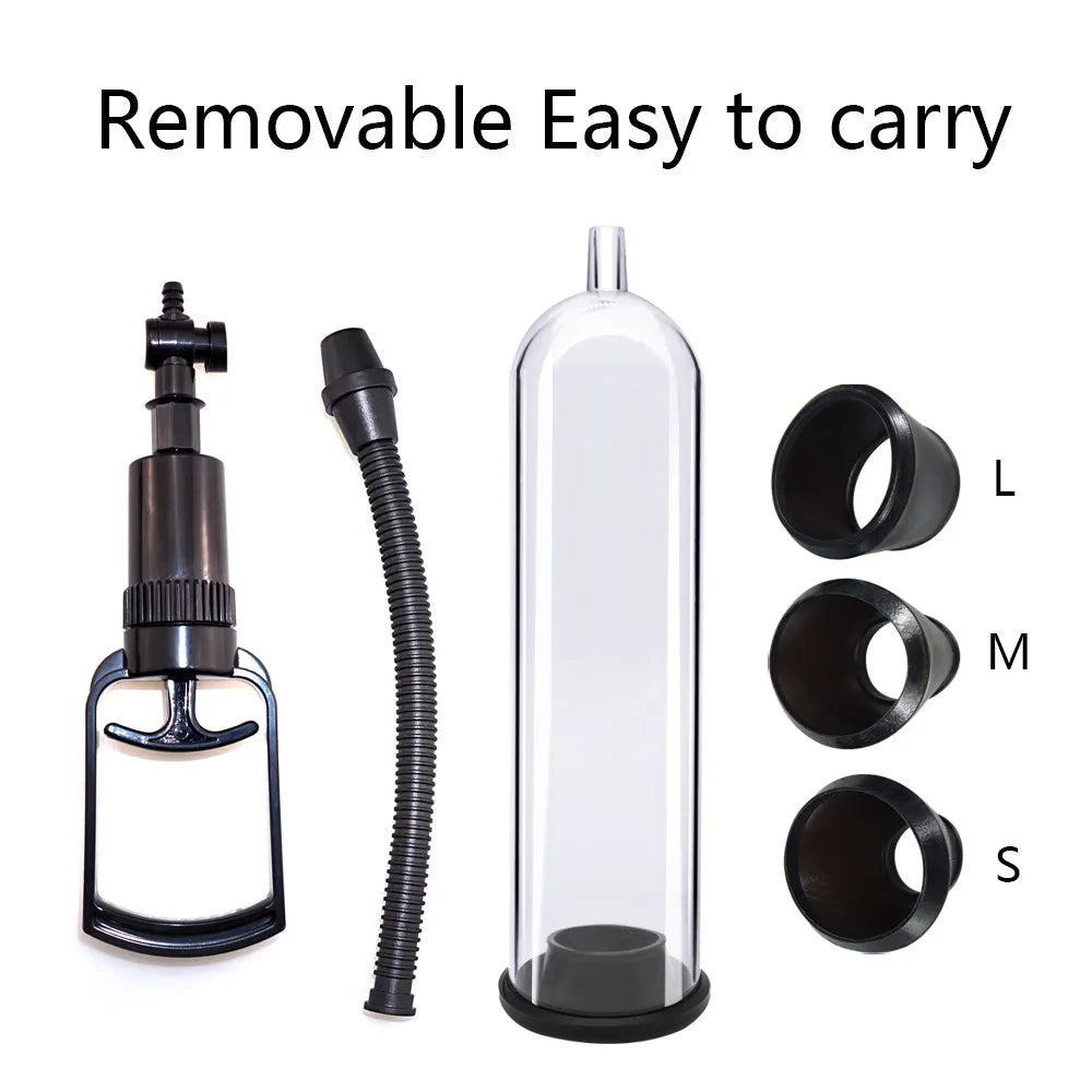 Powerful Penis Pump Extender Enhancement For Man Vacuum Big Dick Trainer Male Lasting Sex Toys