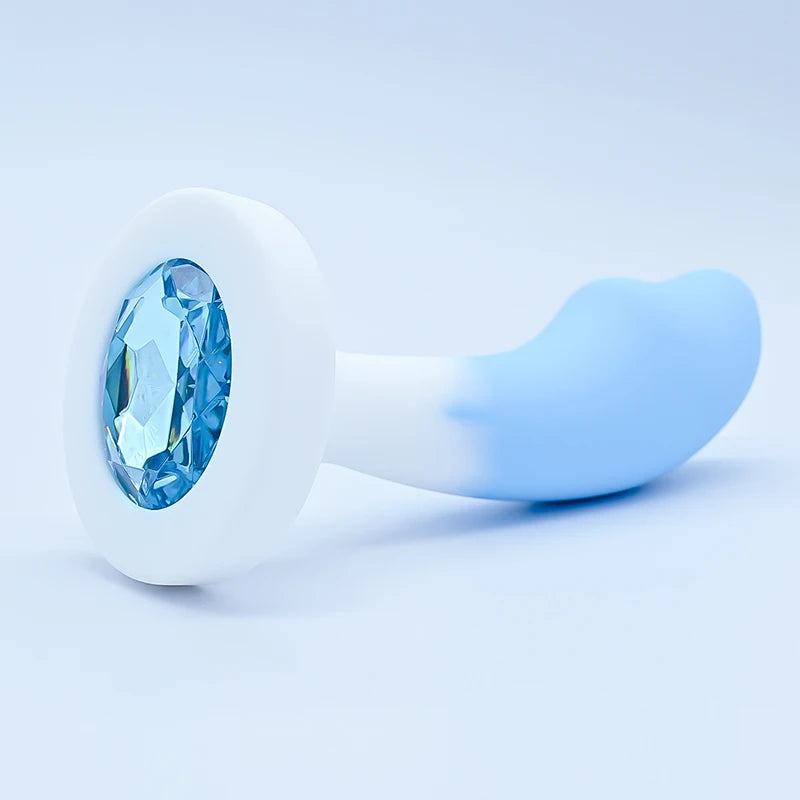 Silicone Anal Plug Crystal Base Butt Plug