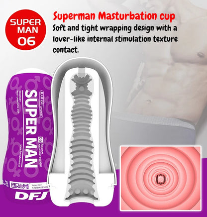 Male Masturbator Cup Pocket Vagina Pussy Penile Exercise Adult Sex Toys 6 Styles Blowjob Sucking Men's Mastubators Sex Machines