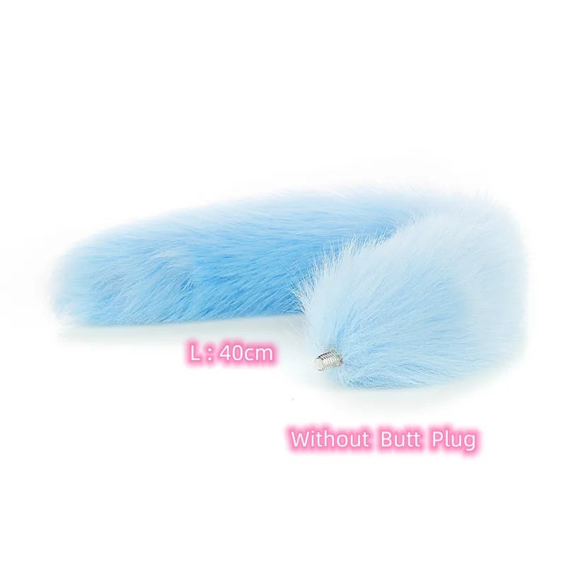 Exotic Anus Plug Toys with Separable Fox Tail Metal Butt Plug