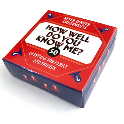 Mini box. - How well do you know me? - Board Game