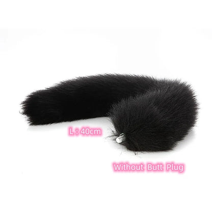 Exotic Anus Plug Toys with Separable Fox Tail Metal Butt Plug