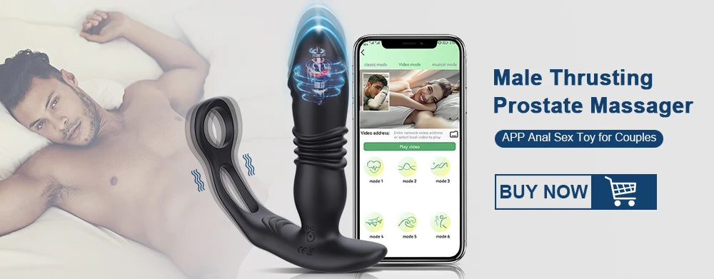 Telescopic Vibrating Butt Plug Anal Vibrator Wireless Remote