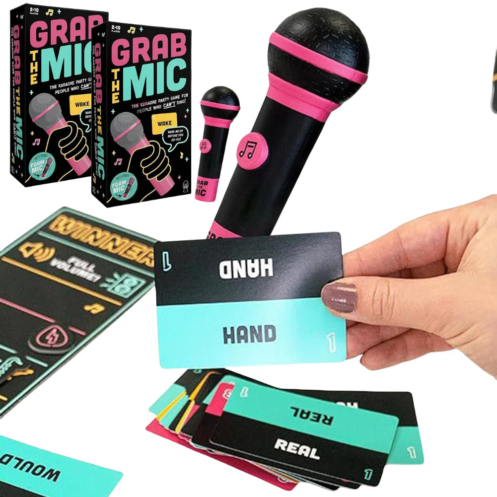 Exciting Grab Mic Bad Singers Board Game Fun Family Karaoke Game