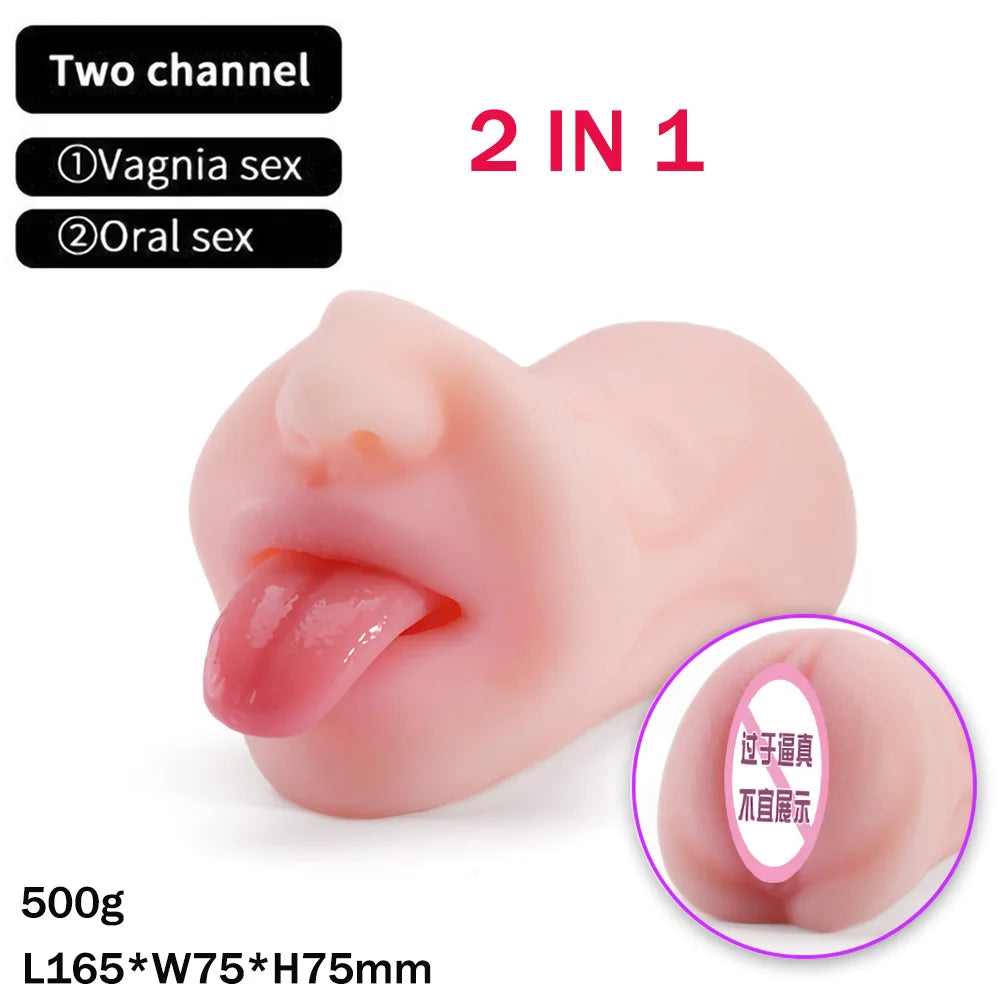 Sex toys Male Masturbator Toys 3in1 Realistic Vagina Anal Sex Simulation