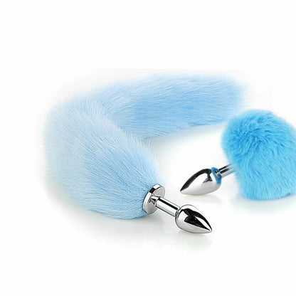 Exotic Anus Plug Toys with Separable Fox Tail Metal Butt Plug