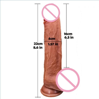 Realistic Dildo Vibrator Telescopic Female APP Remotely Controlled