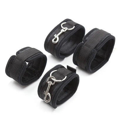 BDSM Adjustable Straps Bed Restraints Sex Bondage Kit For Couple Handcuffs Ankle Cuffs With Bondage Set SM Adult Games Sex Toys