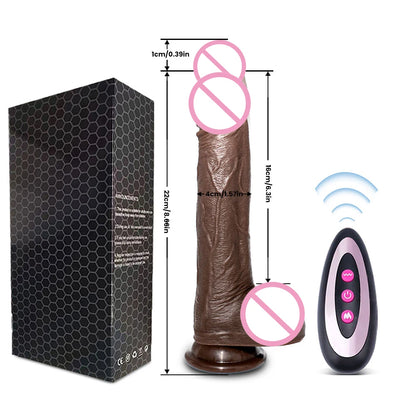 Realistic Dildo Vibrator Telescopic Female APP Remotely Controlled