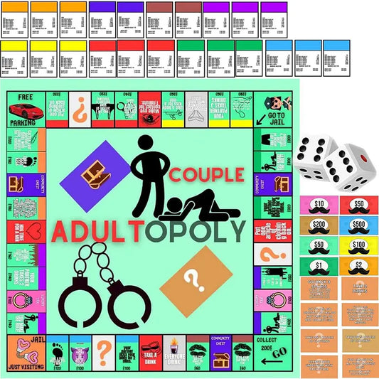 Adultopoly Board Game Adults Only