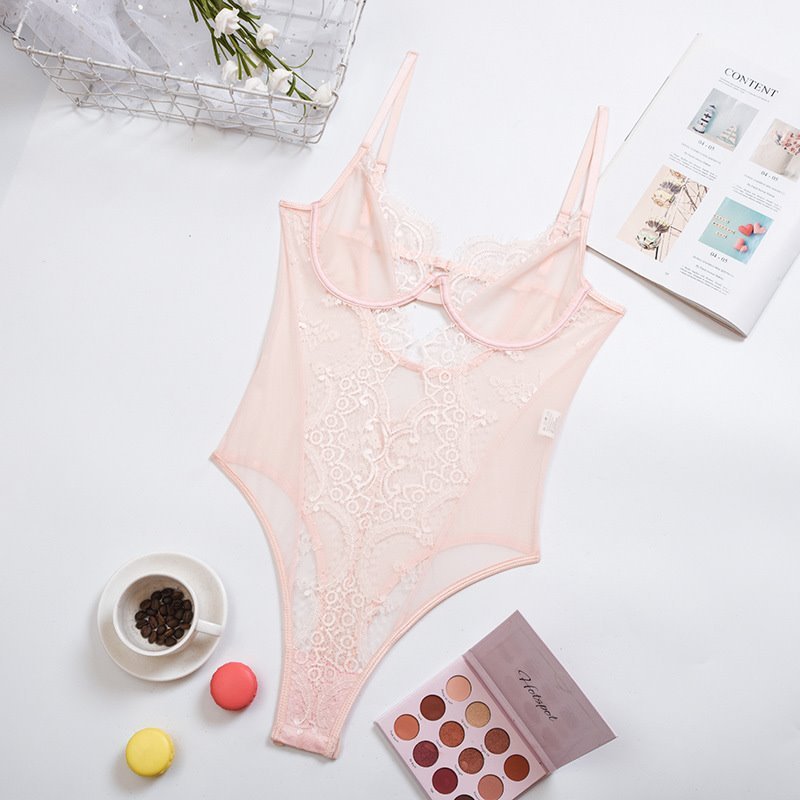 Lingerie Lace Lace Mesh Sling Bodysuit