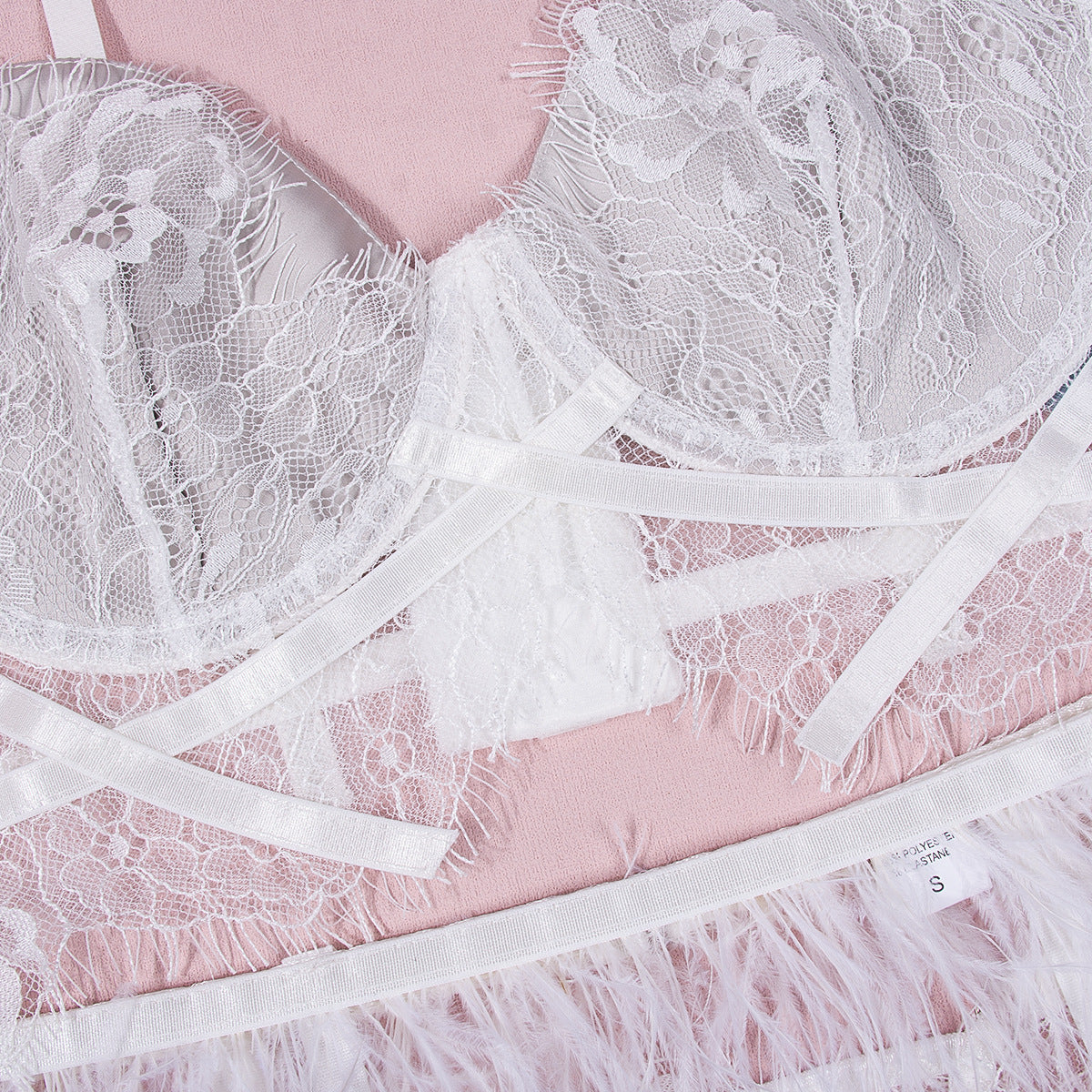 Women's Fashion Lace Slim Fit Underwear Three-piece Set