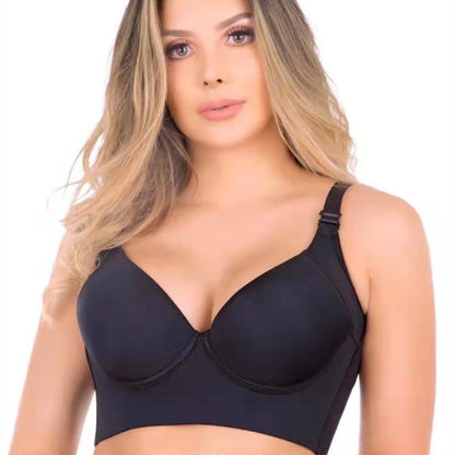 Women's Glossy Seamless Lingerie Memory Underwire Bra