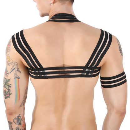 Men's Lingerie Perspective Chest With Tights Bar Night