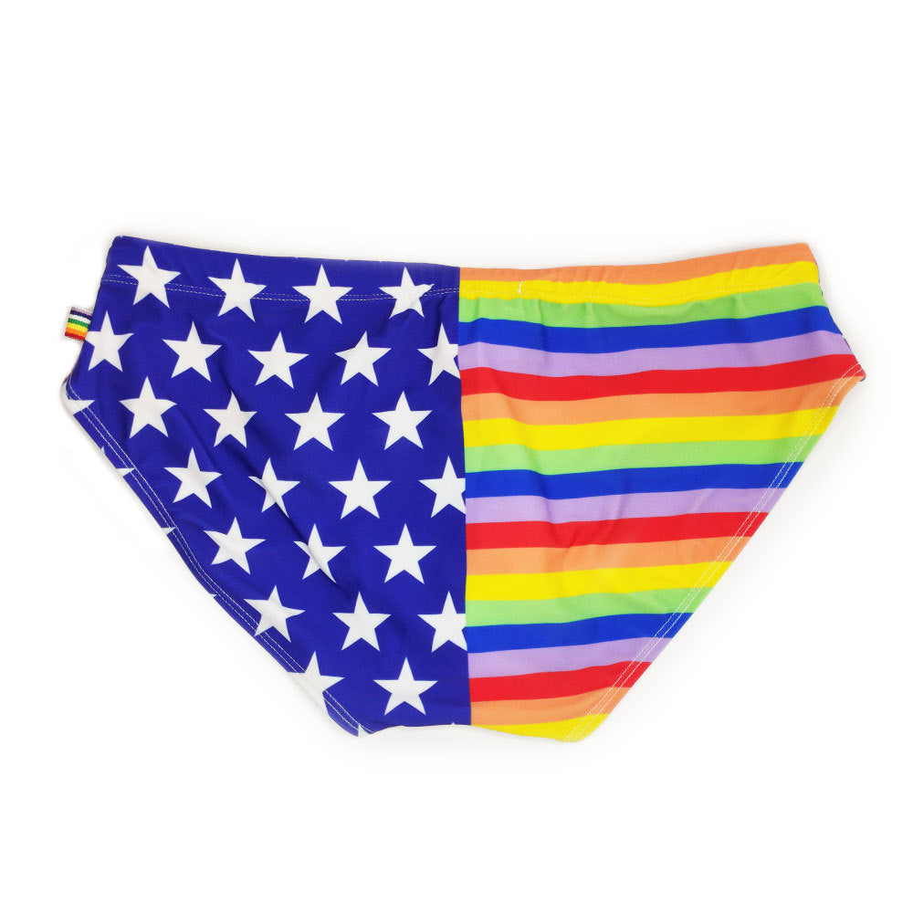 Rainbow Stars Spliced Sexy Men's