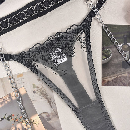 Women's Fashion Complex Metal Heavy Craft Halter Neck Ring Five-piece Set