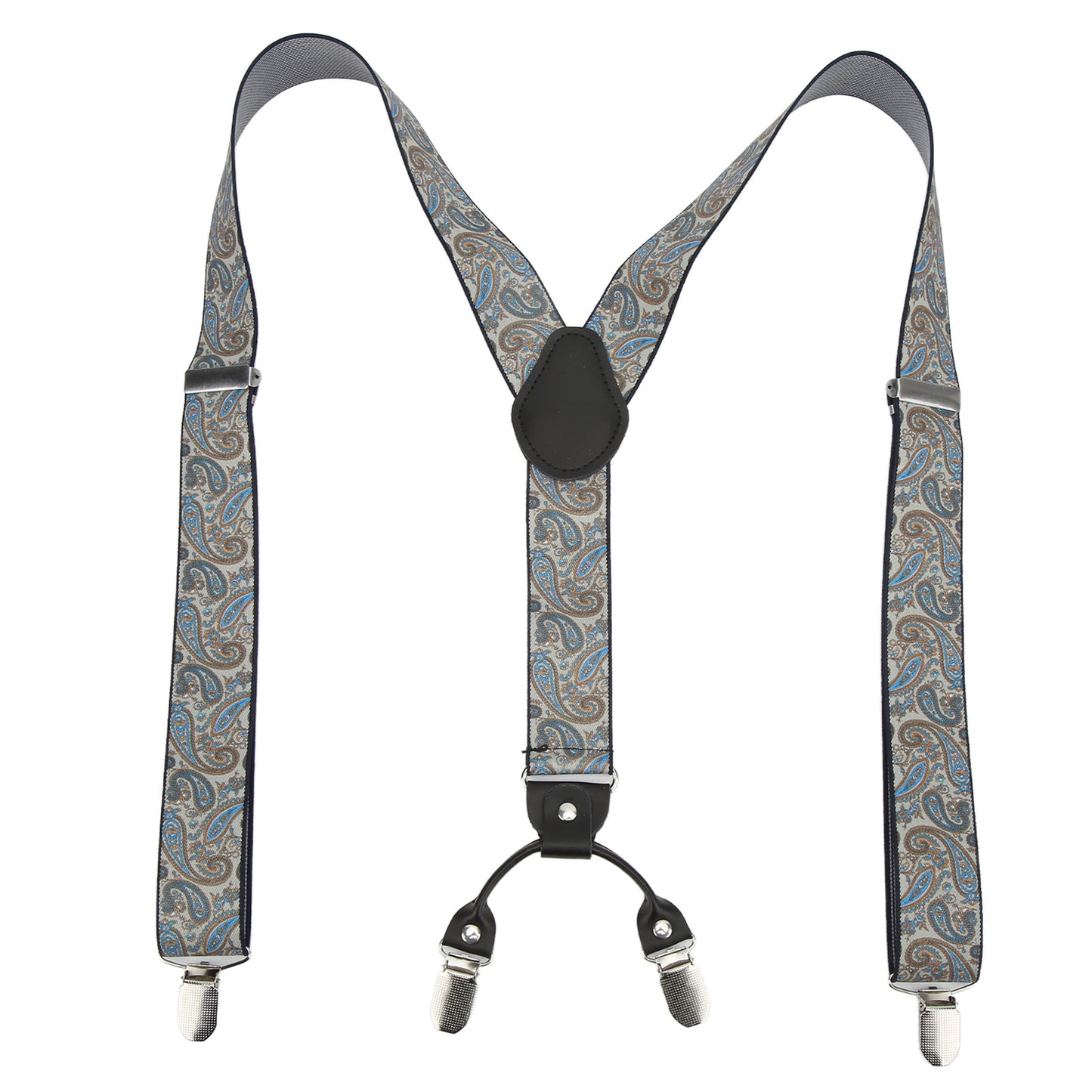 Mens Suspenders 1.4x45.3in Sturdy Durable Metal Clip Y Back Great Comfort Adjustable Mens Dress Suspenders for Adult