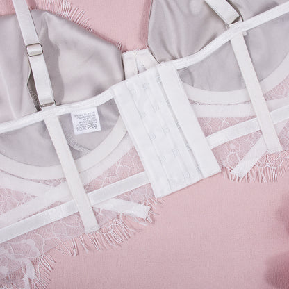 Women's Fashion Lace Slim Fit Underwear Three-piece Set