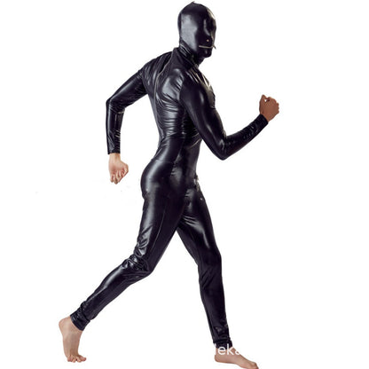 Men's Patent Leather Bodysuit Ds Costume