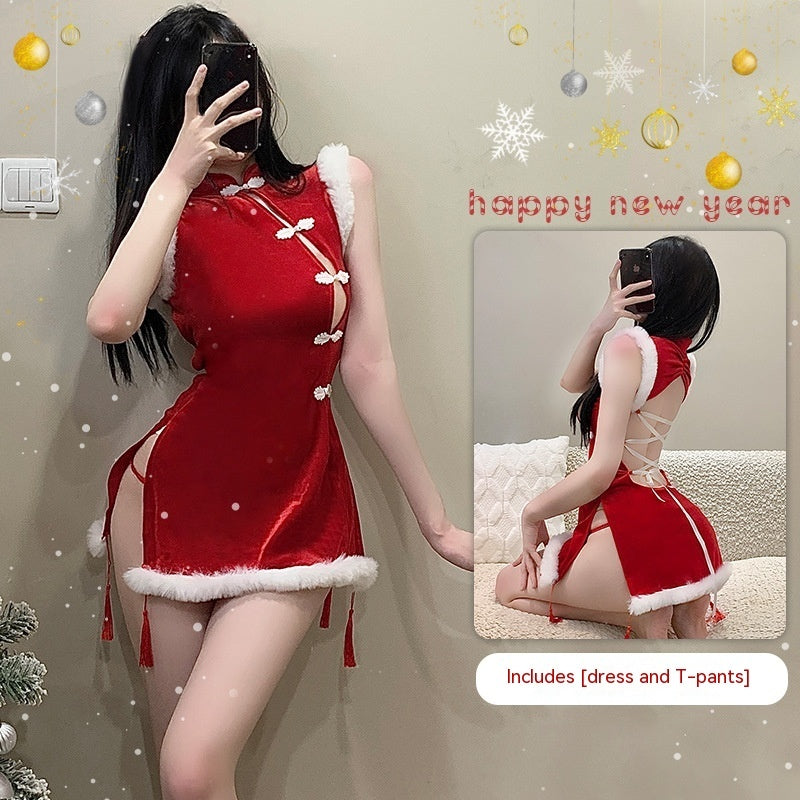 Lingerie Pure Desire Christmas Together Cheongsam